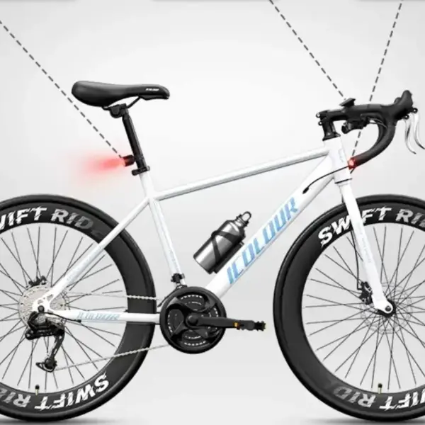 Women's & Men's Road Bike - Beginner Racing Bicycle with Drop Handlebars for Teens/Adults