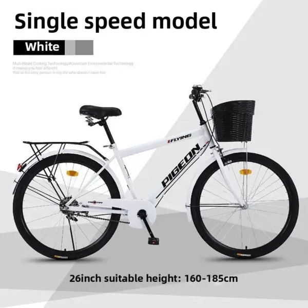 26 Inch Bicycle ADult Men's Adult Lightweight Men's And Women's Urban Com muting Activities Work Bike