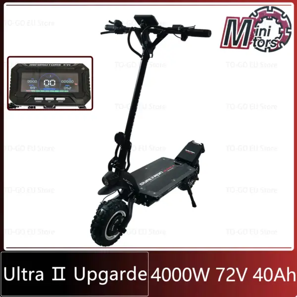 DT ULTRA Ⅱ UPGRADE Electric Scooter 72V 40AH Battery Motor 2000W*2 Tire 11inch NUTT Brake System Minimotors Upgrade EY4 Display