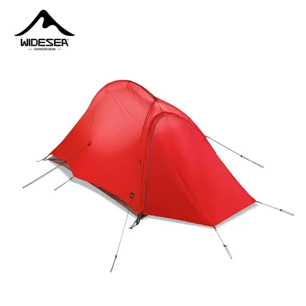Widesea Camping Tent 1 Person 15D Nylon Backpaking Tents Outdoor Survival Ultralight Shelter Travel Equipement Tourist Supplies
