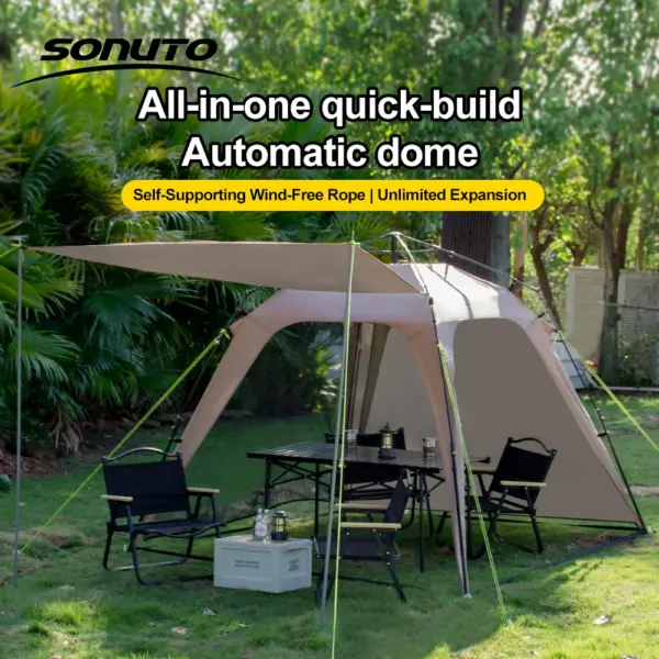 Camping Pop-Up Tent Instant Quick Setup Foldable Lightweight Portable Sun Shelter for Beach Picnic UV & Waterproof Hiking Tents