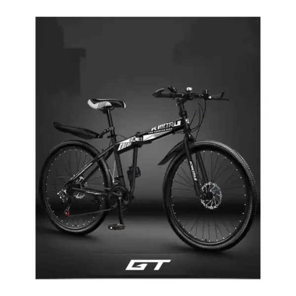 Folding mountain bike variable speed off-road dual shock absorbing bicycle teen middle school students adult