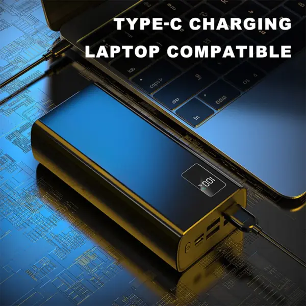 Power Bank 50000mAh External Battery USB/Type-C Fast Charging LED Display Phone Charger For Huawei iPhone Xiaomi Samsung Laptop