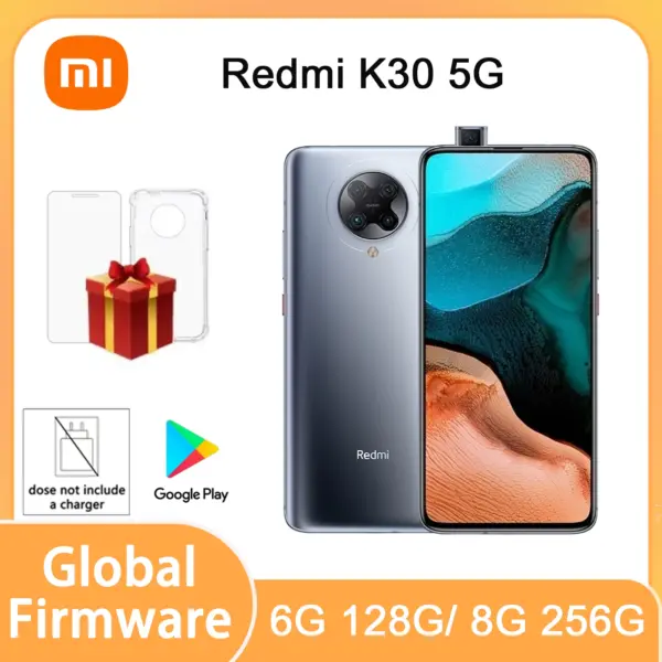 Xiaomi Redmi K30 5G 6.67" 120Hz Display 4500mAh 64MP Triple Camera 128GB ROM Smartphone used phone no charger
