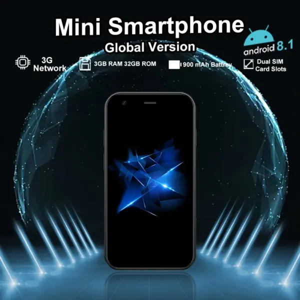 Mini 24 3G mini smartphone is here,with a compact body and a large memory of 3GB+32GB, making it a stylish and personalized item