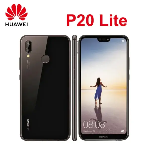 Global HUAWEI-P20 Lite,Smartphone Android,5.84 inch,4+128GB ROM,16+24MP,Google Play Store,Mobile phones,4G Network,Cellphones