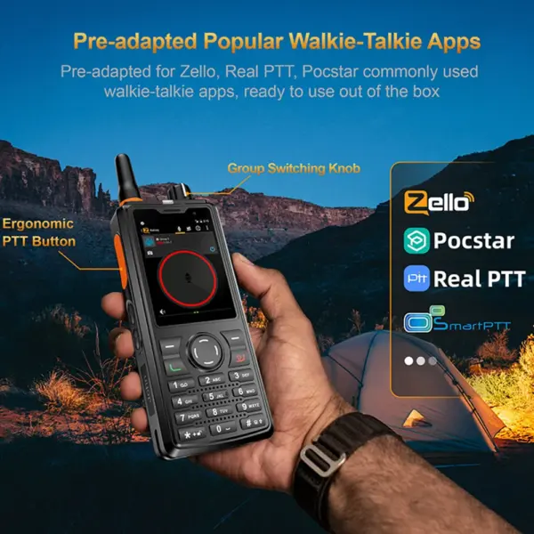 UNIWA F41 Rugged Phone 4G POC Walkie Talkie Zello 2.4" Touch Screen 1GB+8GB Waterproof Smartphone Android 8.1 4600mAh NFC