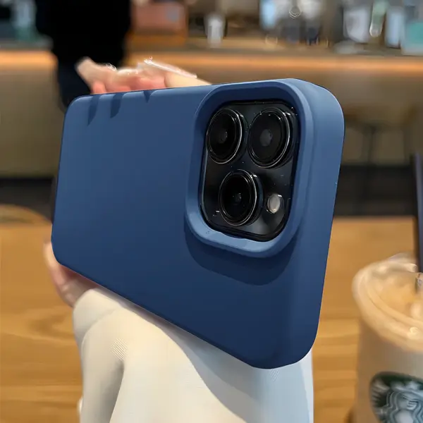 Liquid Silicone Case For iPhone 16 15 14 13 12 11 Pro Max Shockproof Soft Back Protection Cover For 16 series Phone Accessories