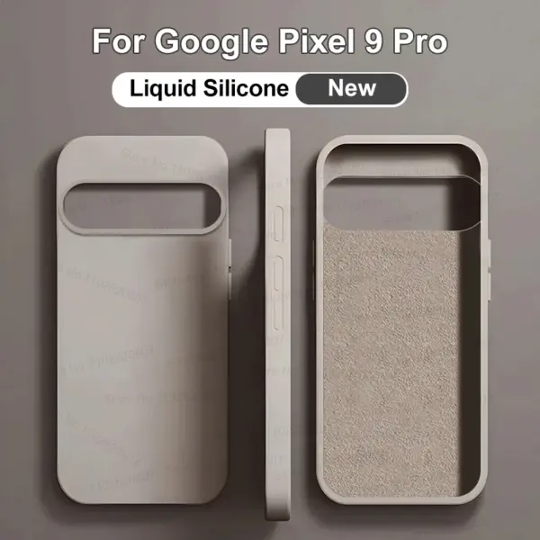 Luxury Liquid Silicone Case For Google Pixel 9 8 7 6 Pro New Shockproof Phone Cases For Google 9 XL 7A 6A Bumper Soft Back Cover