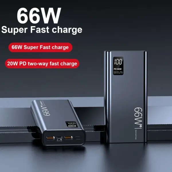 20000mAh Power Bank Pack Fast Charger 2 USB External Battery For Mobile Phone UK