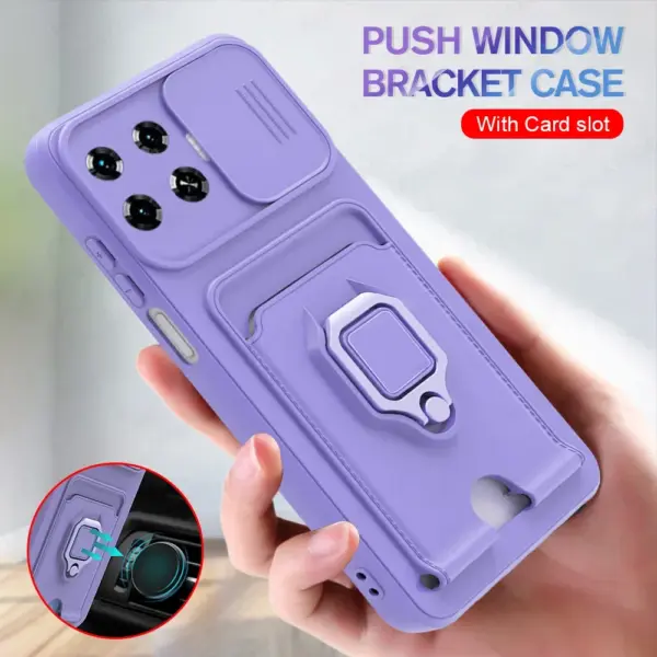 Case For Tecno Spark 20 Pro Plus with Ring Stand Spark20 20Pro 20Pro+ Card Holder Back Cover Spark20pro Spark20pro+ Phone Shell