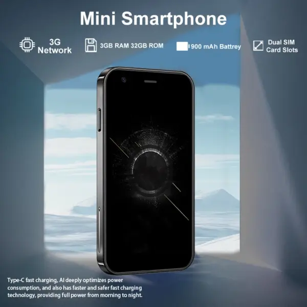 2025 Mini-24 Ultra Compact 3-inch Android Smartphone | 3GB RAM 32GB ROM | Best Gift for the Smallest Phone (Multicolor)