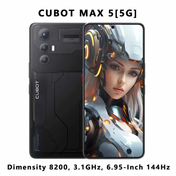 Android Smartphone 5G CUBOT MAX 5, Dimensity 8200,4nm, 3.1GHz, 6.95-inch 144Hz Large Screen, 24+256GB,Gaming Phone,Add to Cart