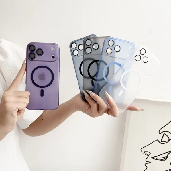 For Magsafe Magnetic Case For iPhone 17 Pro Max Air iPhone17Pro Max Air 5G Slim Wireless Charge Matte Hard Back Cover Phone Case