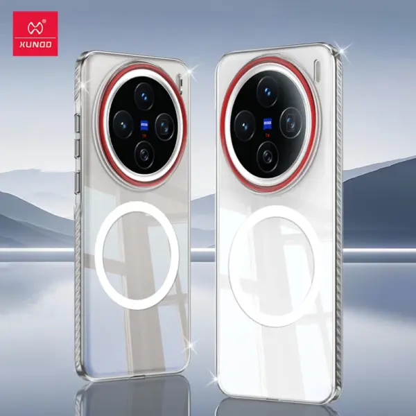 Xundd Crystal Clear Case for VIVO X200 Ultra X200 Pro Mini,Ultra-Thin Anti-Yellowing PC Phone Cover Scratch-Resistant Case