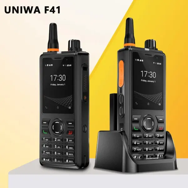 UNIWA 2.4" Zello Walkie Talkie F41 4G Smartphone Android 8.1 phone-y-communication Waterproof PTT 4600mAh NFC Cellphone