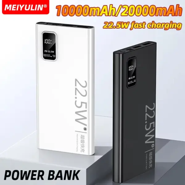 20000mAh Portable Power Bank 22.5W USB C Fast Charging External Spare Battery 10000mAh Powerbank for iPhone 16 15 Samsung Xiaomi