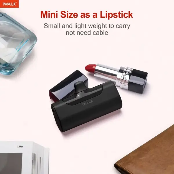 iWALK TYPE-C 4500mAh Capsule Powerbank for IPhone 15 16 Samsung S24/23 Android Power Banks,Fast Charge Portable External Battery