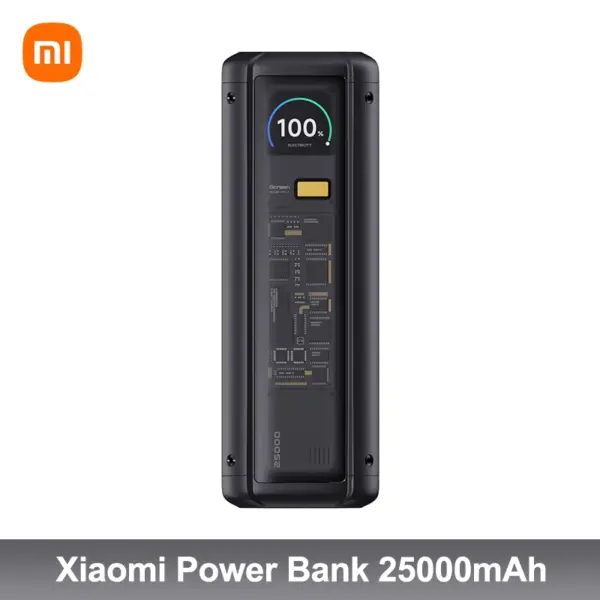 Xiaomi Power Bank 25000 P03MI 212W MAX 3-Port Output TFT Screen 140W USB C for Macbook Pro 16 iPhone 15 Xiaomi 14 Pro