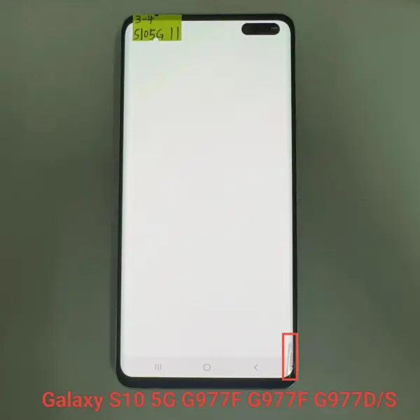 6.7-inch S10 5G LCD display screen with frame, suitable for Galaxy S10 5G SM-G977 G977U G977D G977B/S digital instrument