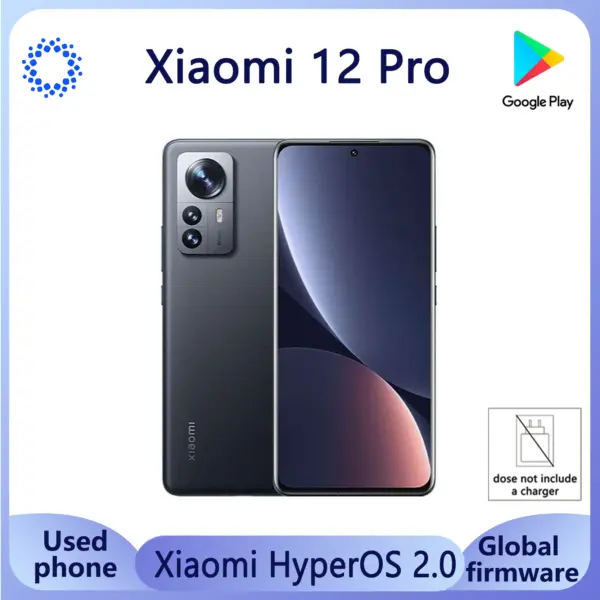 Xiaomi Mi 12 pro 5G hyperOS 2.0 256GB/12GB RAM Snapdragon 8 Gen1 6.73" AMOLED 2K 120Hz 50MP Triple Camera used phone no charger