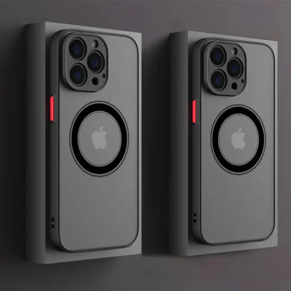 Armor Magnetic Magsafe Wireless Charge Case On for iPhone 16 15 14 13 11 12 Pro Max 13 Mini 14 Plus Cover Funda