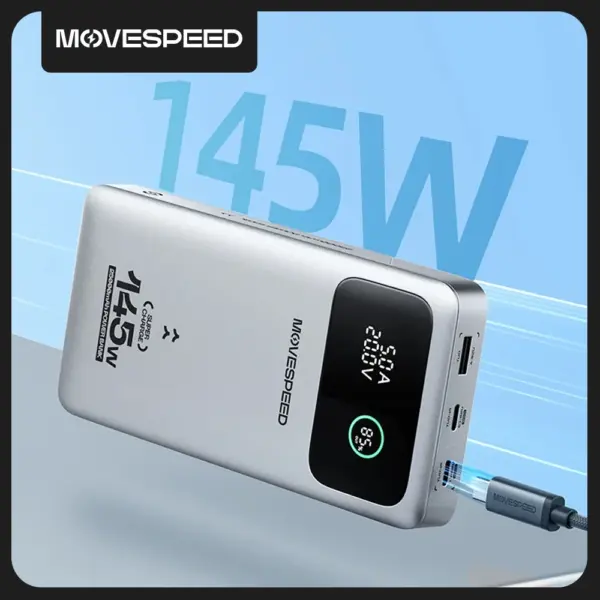 MOVESPEED M25 Pro 140W Power Bank 25000mAh PD3.1 USB-C Fast Charging Powerbank Portable External Battery for MacBook Dell Laptop