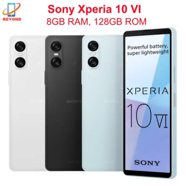 Sony Xperia 10 VI 5G XQ-ES54 XQ-ES72 6.1" 6GB 128GB Snapdragon Octa Core NFC Original Unlocked Mobile phone
