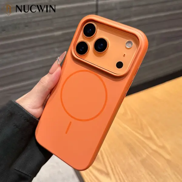 Fine Magnetic Charging Phone Case for iPhone 17 Pro Max 16 Pro Max 17Pro 17Air For Magsafe Luxury Shockproof Acrylic Cover