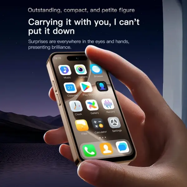 ONEMYTH M16Pro 4.0" Android 10 Mini SmartPhone, Dual SIM, 2000mAh, 5MP Camera, 2GB+16GB, Face Unlock, Type-C