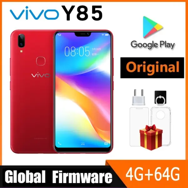 VIVO Y85 Smartphone Global firmware Android 4G Unlocked 6.26 inch Camera 13MP All Colors in Good Condition Used Phone