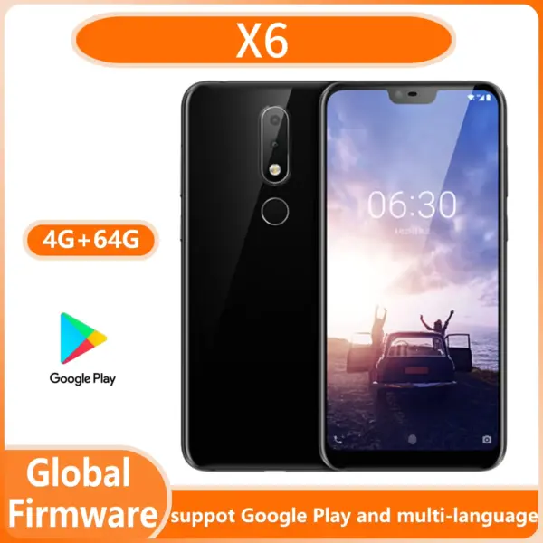 X6 4G Smartphone Android smartphone made in Finland full screen dual-card dual standby 4G 64G unlocked Used Phone