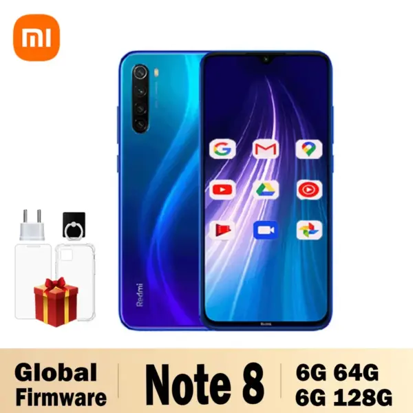 Original Xiaomi Redmi Note 8 Smartphone Snapdragon 665 48MP 4000mAh 18W Fast Charge Used phone
