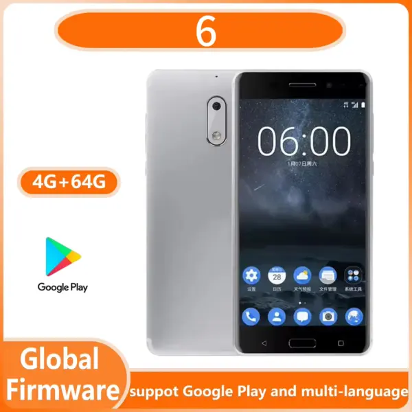 6 4G Smartphone Full Screen Dual SIM 4+64G Phone Made in Finland Cheap Phone Used Phone