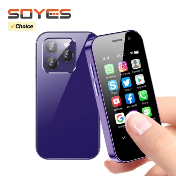 SOYES XS14 Pro 3.0in 4G Mini Smartphone Android 9.0 Dual Sim Face ID Dual Camera WIFI Bluetooth FM Hotspot GPS OTG Mobile Phone
