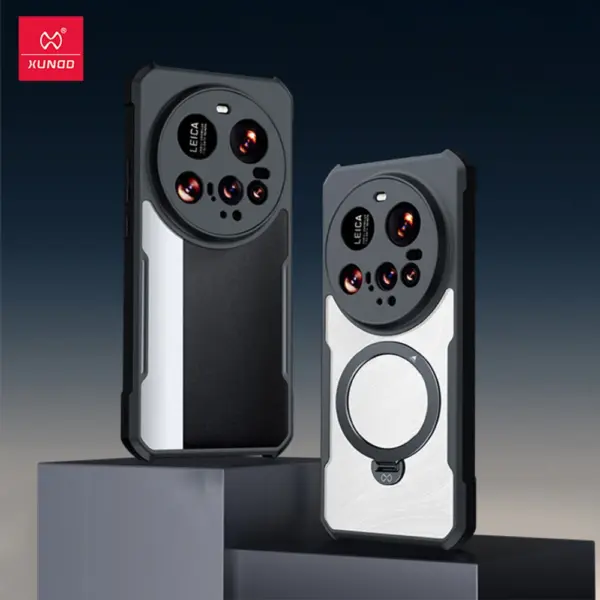 Xundd for Xiaomi 15 Ultra Case, Airbag Shockproof Back Transparent Phone Cover with Camera Protection,Acrylic+TPU Hybrid Shell