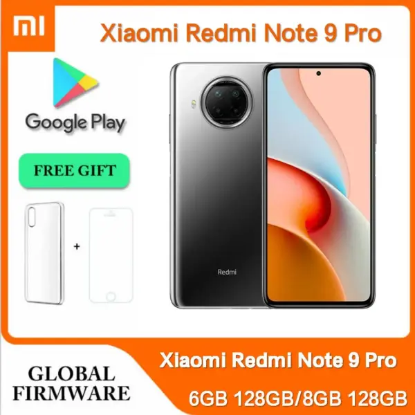 Original Xiaomi Redmi Note 9 Pro 5G Mobile Phone NFC 6GB/8GB 128GB Dual SIM 6.67'' 108MP+16MP Octa-Core Android CellPhone