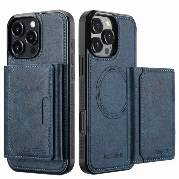 Case For iPhone 15 Pro Max Luxury Leather Protector Case For iPhone 15 Plus Phone Cover Flip Magnetic Wallet Coque