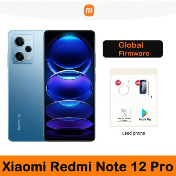 Global firmware Xiaomi Redmi Note 12 Pro Smartphone 5G No charger Camera MediaTek Dimensity 1080 16MP 2400×1080 used phone