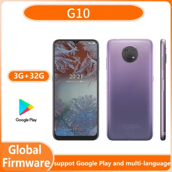 G10 4G Smartphone, CPU Helio G25 , 5050mAh Battery Capacity, 13MP Carema, Full Screen, unlocked Used Phone
