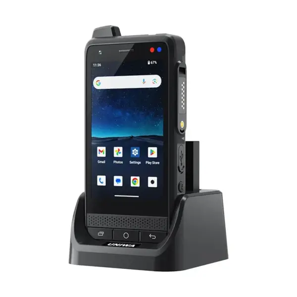 UNIWA F400 PoC Walkie Talkie Zello IP65 Smartphone Android 15 4350mAh 4.0 Inch 4G Global Range Walkie Talkie NFC