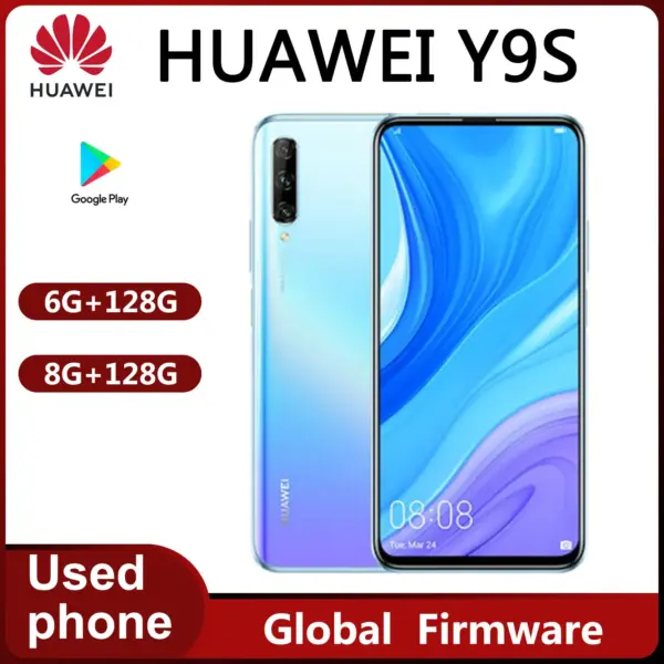 HUAWEI Y9S smartphone 4G LTE 6.59'' 2340 x 1080 pixel 4000mAh battery capacity Global firmware Kirin 710F Original used phone