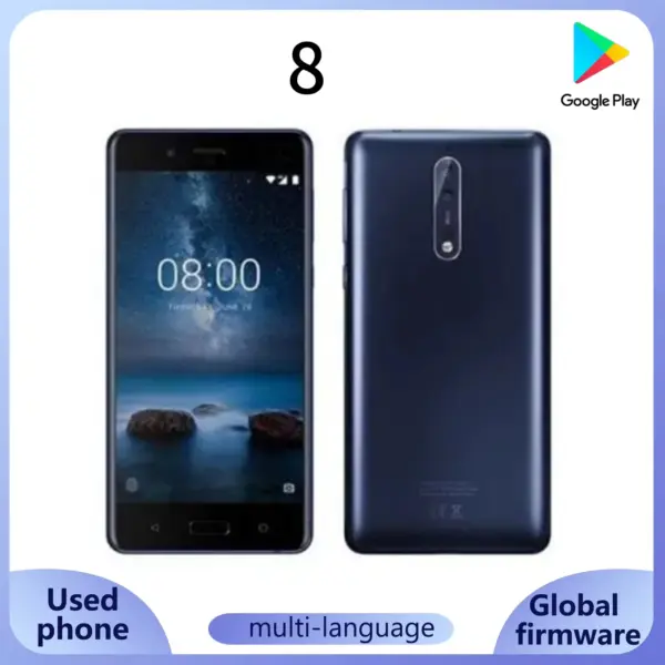 8 Smartphone 4G SmartPhone 4G 64G ROM CPU Qualcomm Snapdragon 835 3090mAh Battery capacity full screen used phone