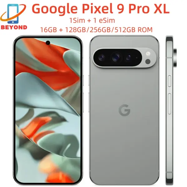 Google Pixel 9 Pro XL 6.8" OLED 16GB RAM 128/256GB ROM NFC Octa Core Google Tensor G4 Original Unlocked 5G Cell Phone