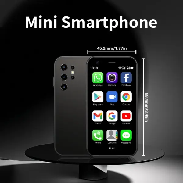 Mini 3-inch one handed small screen Android phone, 3GB+32GB storage, supports dual SIM dual standby and Google Play, gift giving