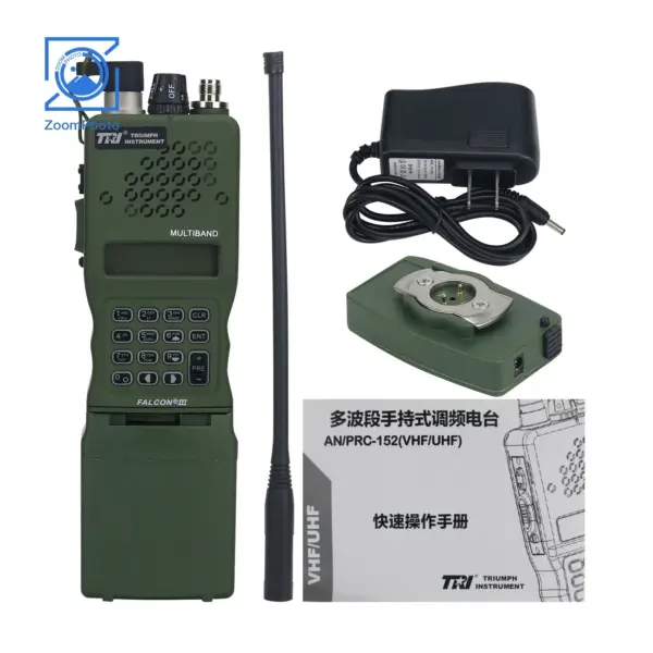 TCA/PRC-152A TRI AN/PRC-152 Instrument 6-Band 15W Walkie Talkie Multiband Handheld Transceiver Supports KDU