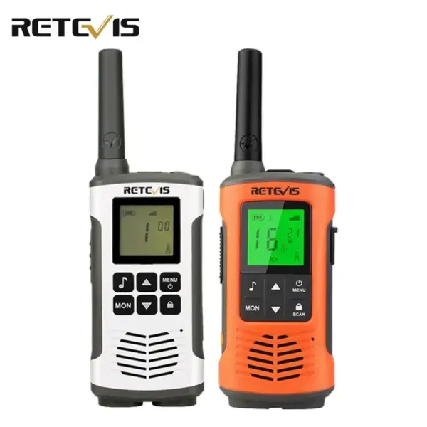 Retevis RT45P IP67 Waterproof Walkie Talkie 2pcs Rechargeable 2-way Radio Receiver PMR446 License Free Type-C for Camping hiking