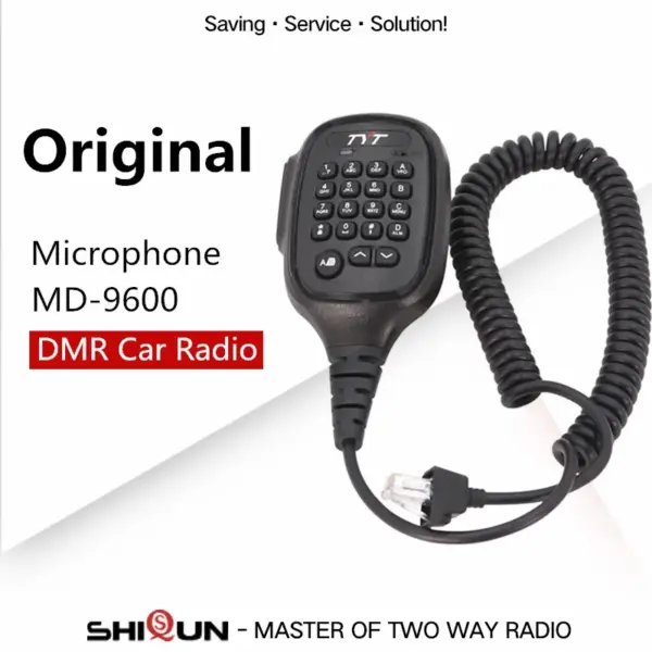 Original Microphone Speaker Mic for TYT MD-9600 Car Walkie Talkie MD 9600 Compatible with RT90 Microphone Speaker DMR Car Radios