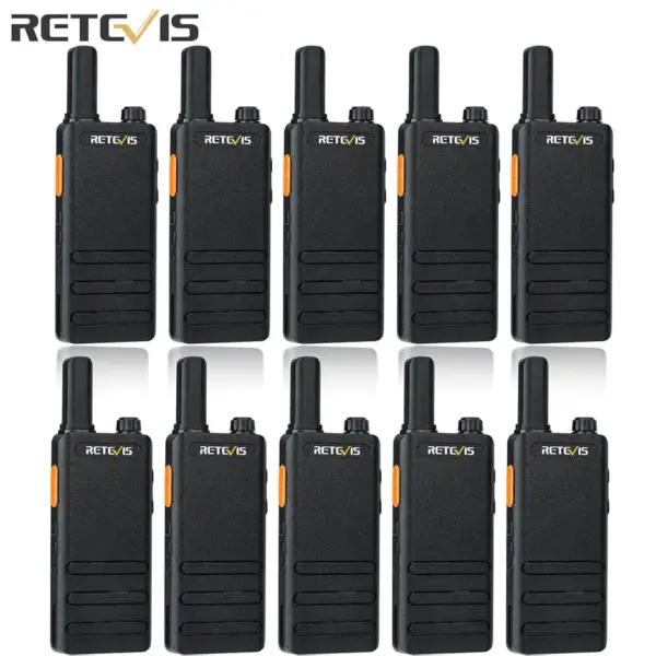 Retevis Wholesal 10pcs RT622P (B63)Walkie Talkie Portable Mini Walkie-talkies VOX Type C Charging Two Way Radios For Malls Hotel