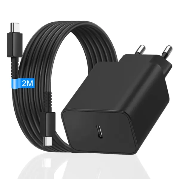 45W USB C Charger Fast Charging Cable Samsung Galaxy S25 S24 S23 S22 S21 S20 Fe Ultra S10 S9 S8 A55 A54 A53 A52 A51 A50 A34 A33, 2m Charging Cable and Power Supply Fast Charger Plug Fast Charger Cable